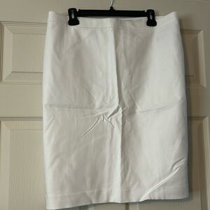 White JCrew Pencil Skirt